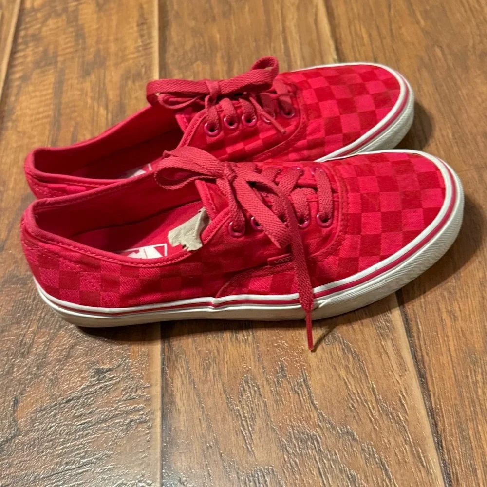 Vans PRO Off The Wall Red Reflective Checkerboard Skateboard Shoe Ultracush S 7